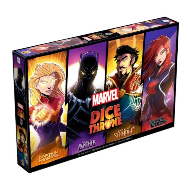 Dice Throne Marvel S.2 – Black Panther, Cpt Marvel, Black Widow, Dr Strange